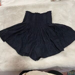 Navy Snakeskin Koch Shorts